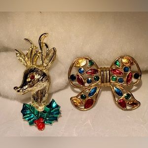 Vintage Christmas pins
